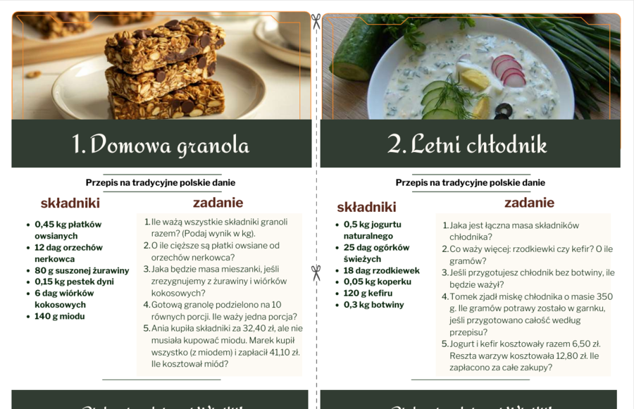 Smaczna matematyka – ułamki dziesiętne (pdf)