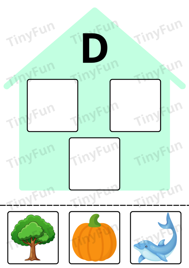 🏠✨ Domki Literkowe – Nauka Alfabetu Poprzez Zabawkę i Obrazki 📚