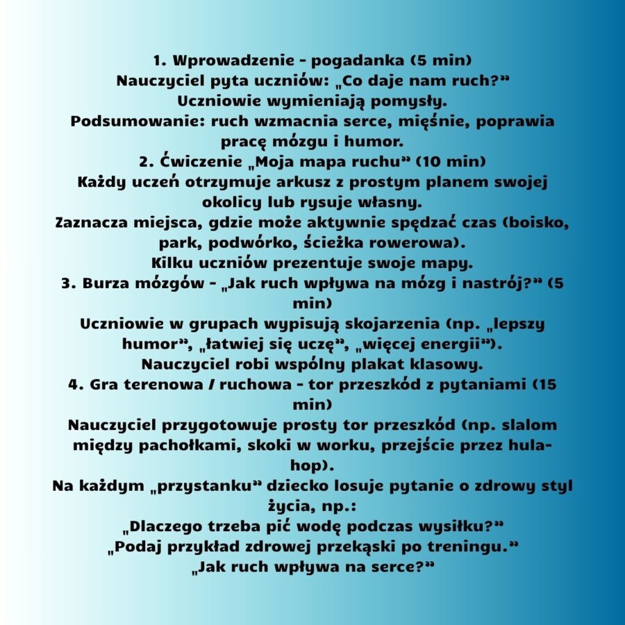 Scenariusze edukacja zdrowotna klasa 5 część 2 (lekcje 17-32) na podstawie programu nauczania proponowanego przez MEN HOLISTYCZNA EDUKACJA PROZDROWOTNA W SZKOLE PODSTAWOWEJ – CIAŁO, UMYSŁ, DUCH. Program nauczania edukacji zdrowotnej dla klas IV-VIII szko