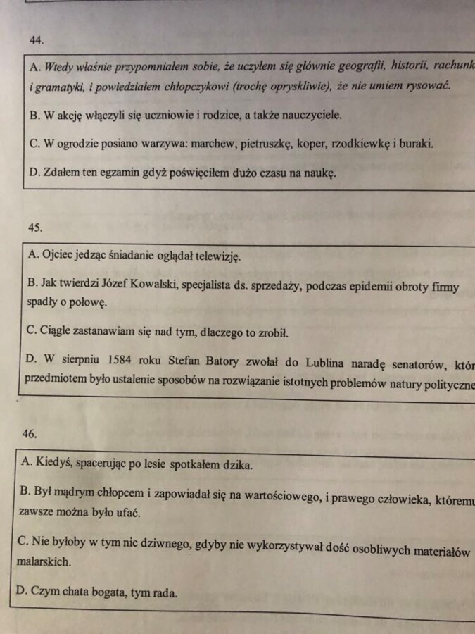 Język polski. Egzamin ósmoklasisty - interpunkcja