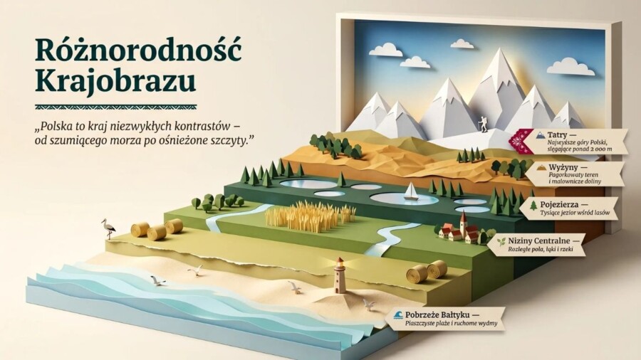 Polska, moja ojczyzna – prezentacja edukacyjna / gazetka szkolna (20 plansz)