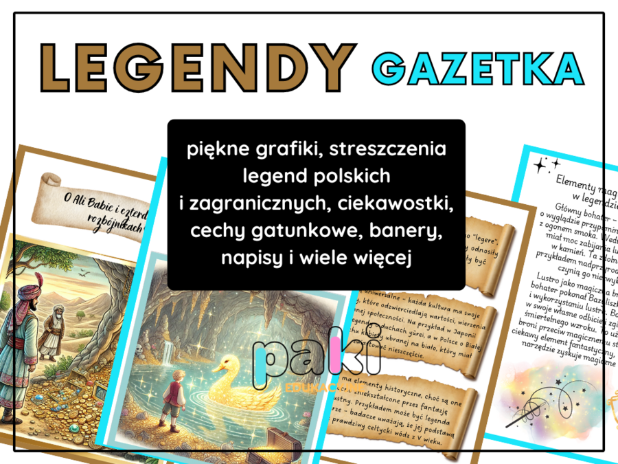 LEGENDY POLSKIE I ZE ŚWIATA // gazetka