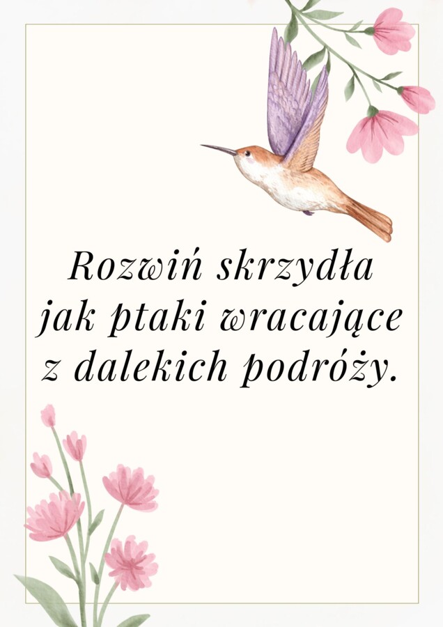 OBUDŹ W SOBIE WIOSNĘ! - gazetka motywacyjna