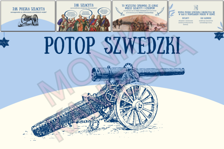 Potop szwedzki - prezentacja historia klasa 6