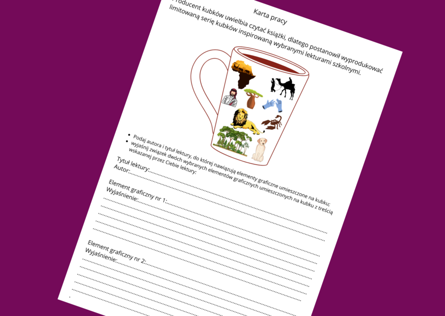 „W PUSTYNI I W PUSZCZY” – lektury- kl. 4-8 – ikonki – powtórzenie – powtórka – egzamin – karta pracy