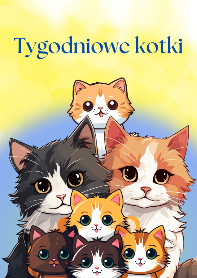 Tygodniowe kotki - ebook, nauka nazw dni tygodnia