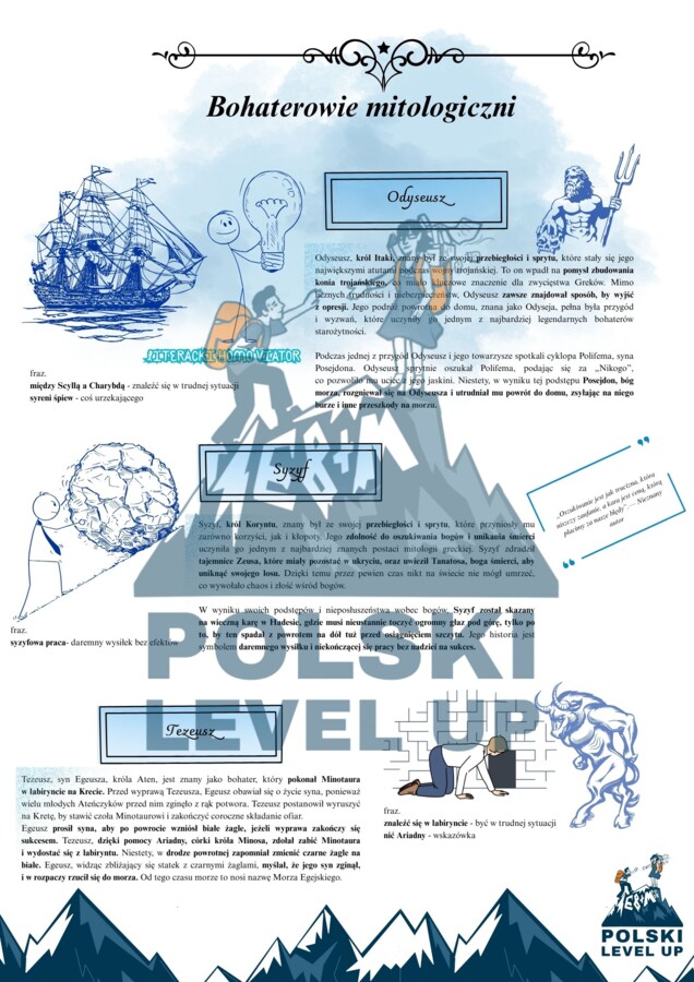 Mitologia grecka_Polski Level Up (pakiet 18 kart)