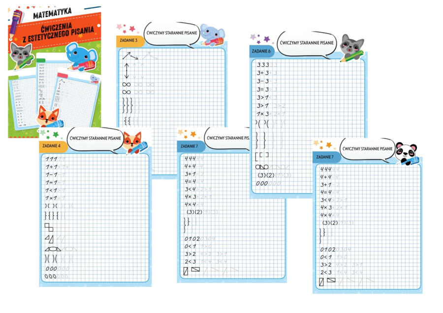 MATEMATYKA. ĆWICZENIA Z ESTETYCZNEGO PISANIA.