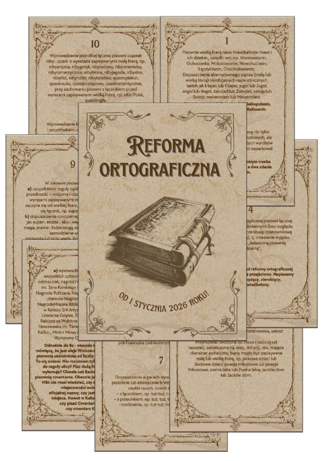 Reforma ortograficzna 2026 – zestawienie zmian
