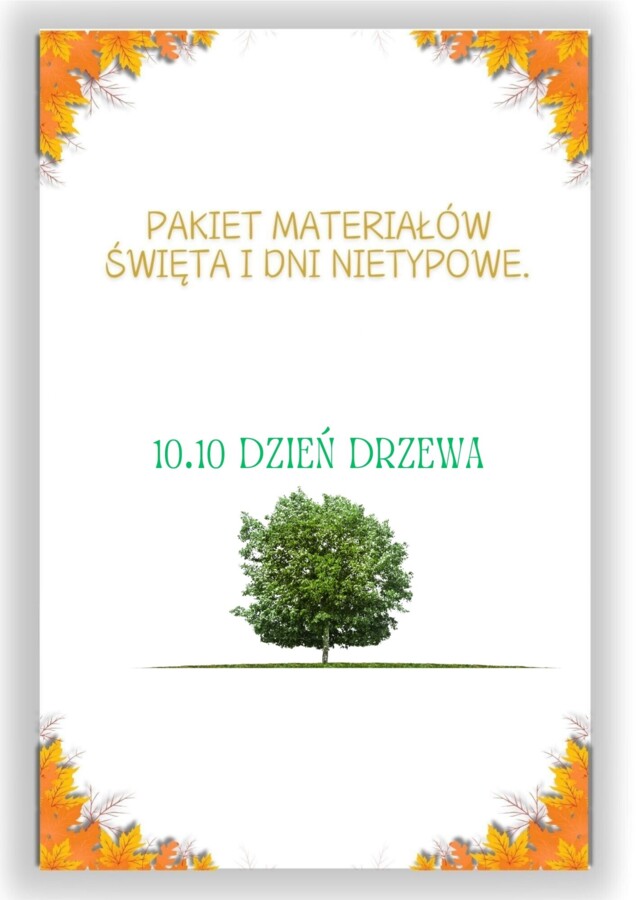 PAKIET MATERIAŁÓW NA PAŹDZIERNIK WEDŁUG KALENDARZA ŚWIĄT I DNI NIETYPOWYCH.