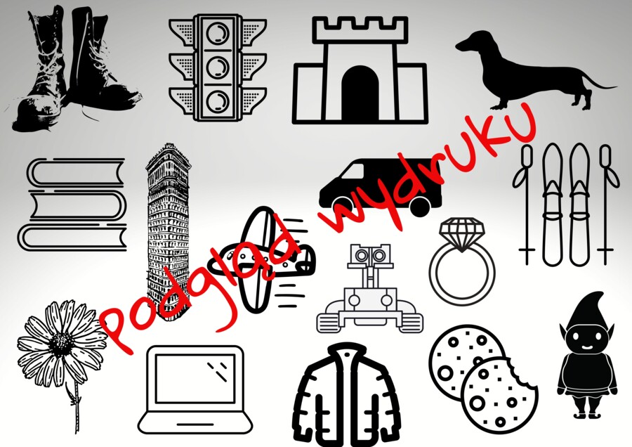 Plansza skojarzeniowa- "Felix, Net i Nika oraz Gang Niewidzialnych Ludzi".