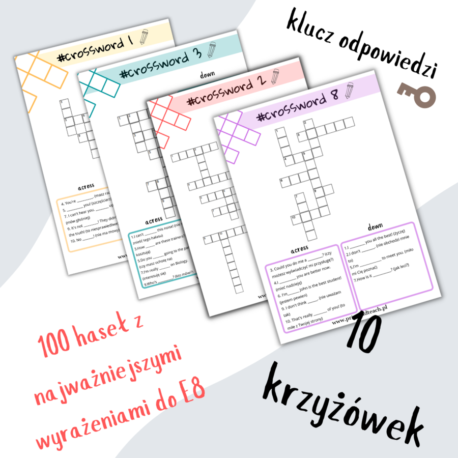 Krzyżówki 8-klasisty: FUNKCJE JĘZYKOWE