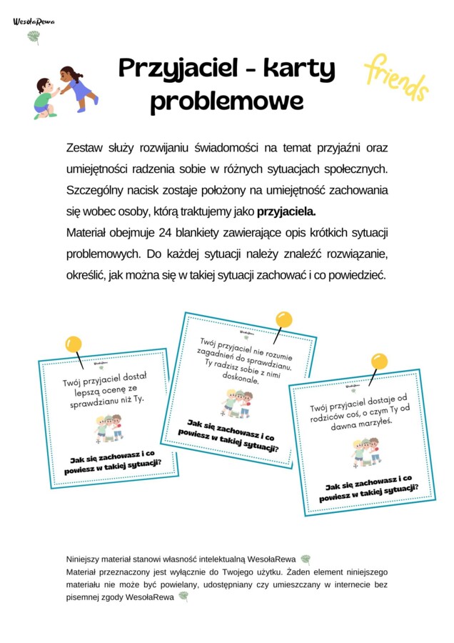 PRZYJACIEL - KARTY PROBLEMOWE