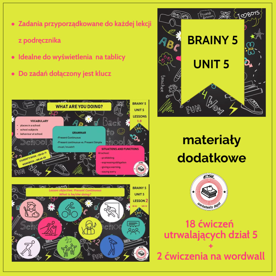 Brainy 5 Unit 5 - materiały dodatkowe