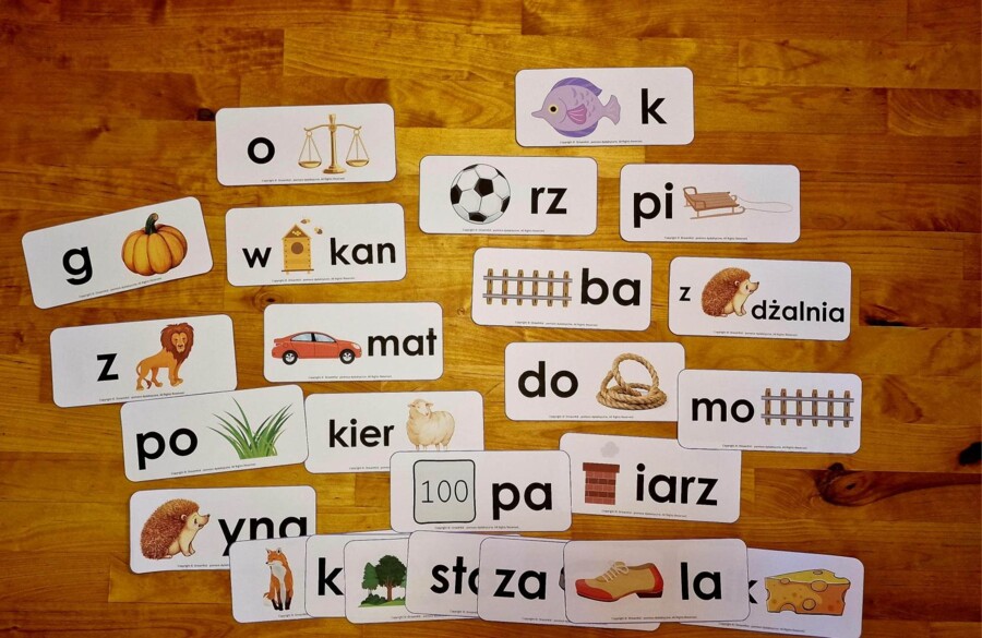 Rebusy obrazkowe - poziom 1