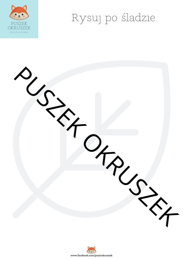 Rysuj po śladzie jesień