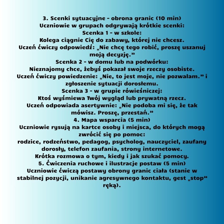 Scenariusze edukacja zdrowotna klasa 5 część 1 (lekcje 1-16) na podstawie programu nauczania proponowanego przez MEN HOLISTYCZNA EDUKACJA PROZDROWOTNA W SZKOLE PODSTAWOWEJ - CIAŁO, UMYSŁ, DUCH. Program nauczania edukacji zdrowotnej dla klas IV-VIII szkoł