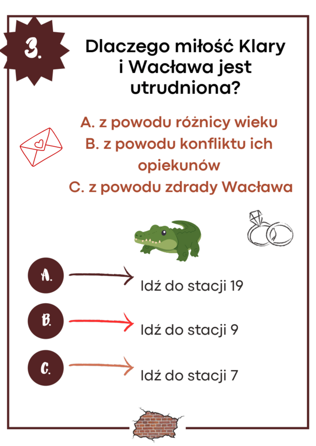 "Zemsta" - zapętlone stacje zadaniowe (lekcja w ruchu)