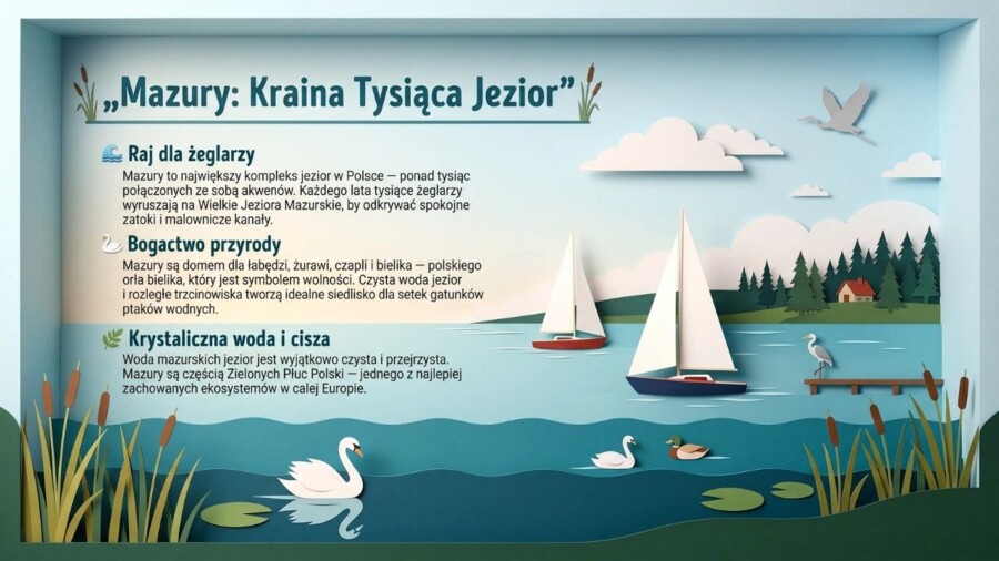 Polska, moja ojczyzna – prezentacja edukacyjna / gazetka szkolna (20 plansz)