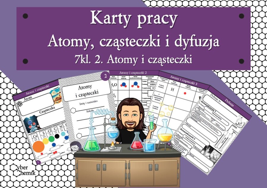 Karty pracy- Klasa 7. Chemia – Atomy, cząsteczki i dyfuzja​