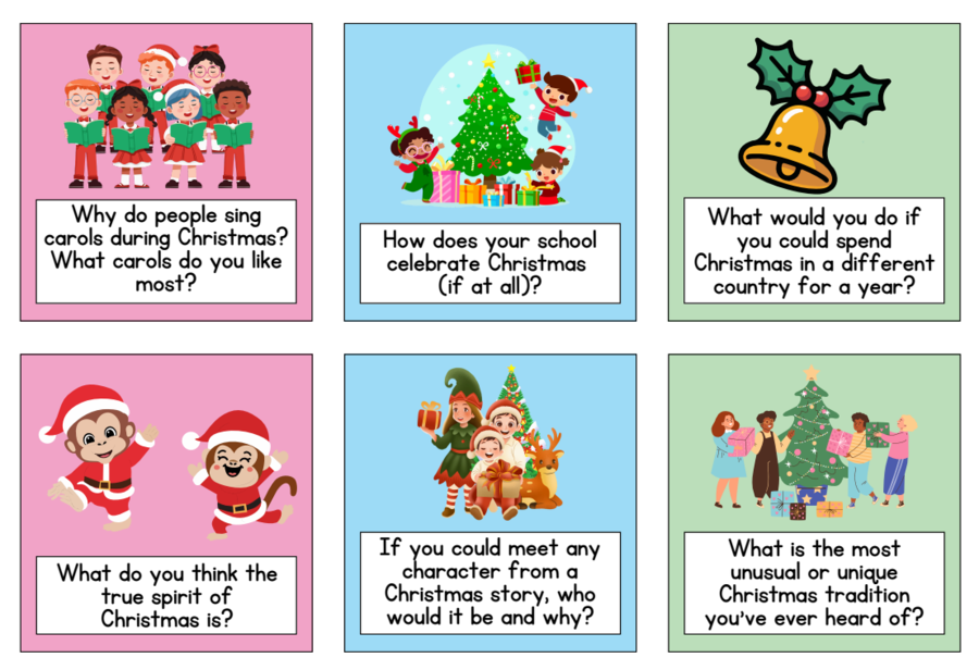 CHRISTMAS CARDS – SPEAKING GAME Rozmowy o Świętach po angielsku!