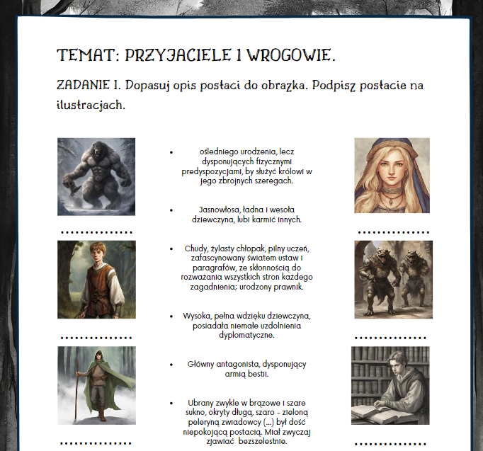 Zwiadowcy - bohaterowie