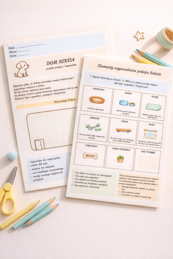 Dom Reksia – projekt pokoju/legowiska