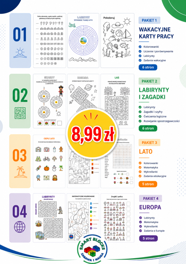 Materiały edukacyjne Pakiet 4 w 1