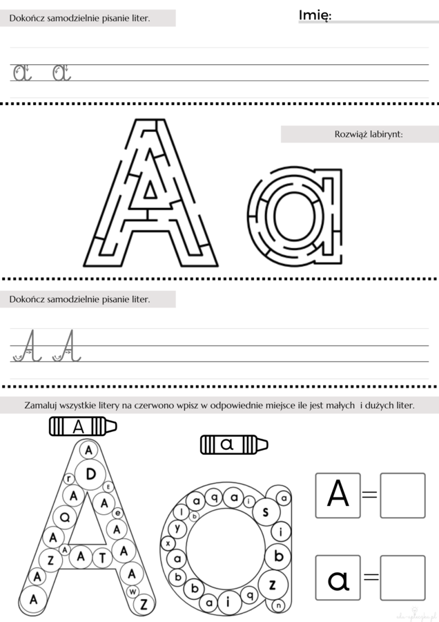 Dokończ pisanie - część 2 utrwalenie