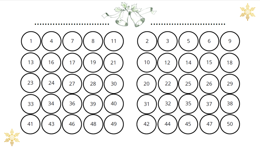 Opowieść wigilijna - BINGO POWTÓRKOWE