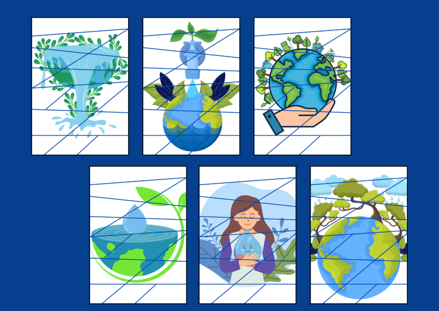 DZIEŃ WODY – puzzle –EKOLOGIA – wiosna - biblioteka – przedszkole – świetlica – 12 wersji