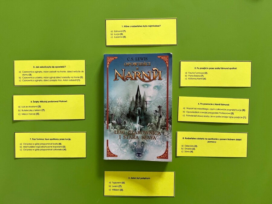 Quiz kołowy - Opowieści z Narnii - zamiast kartkówki