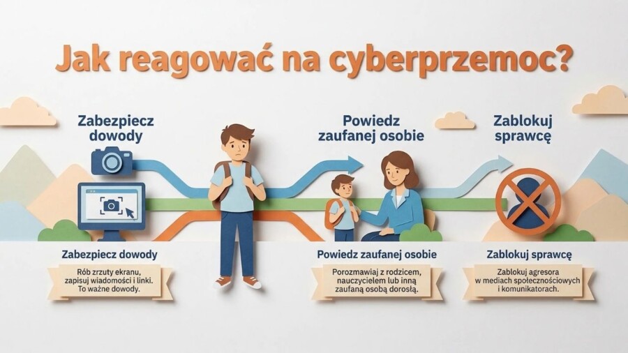 Dzień Bezpiecznego Internetu – gazetka szkolna / prezentacja (18 plansz)