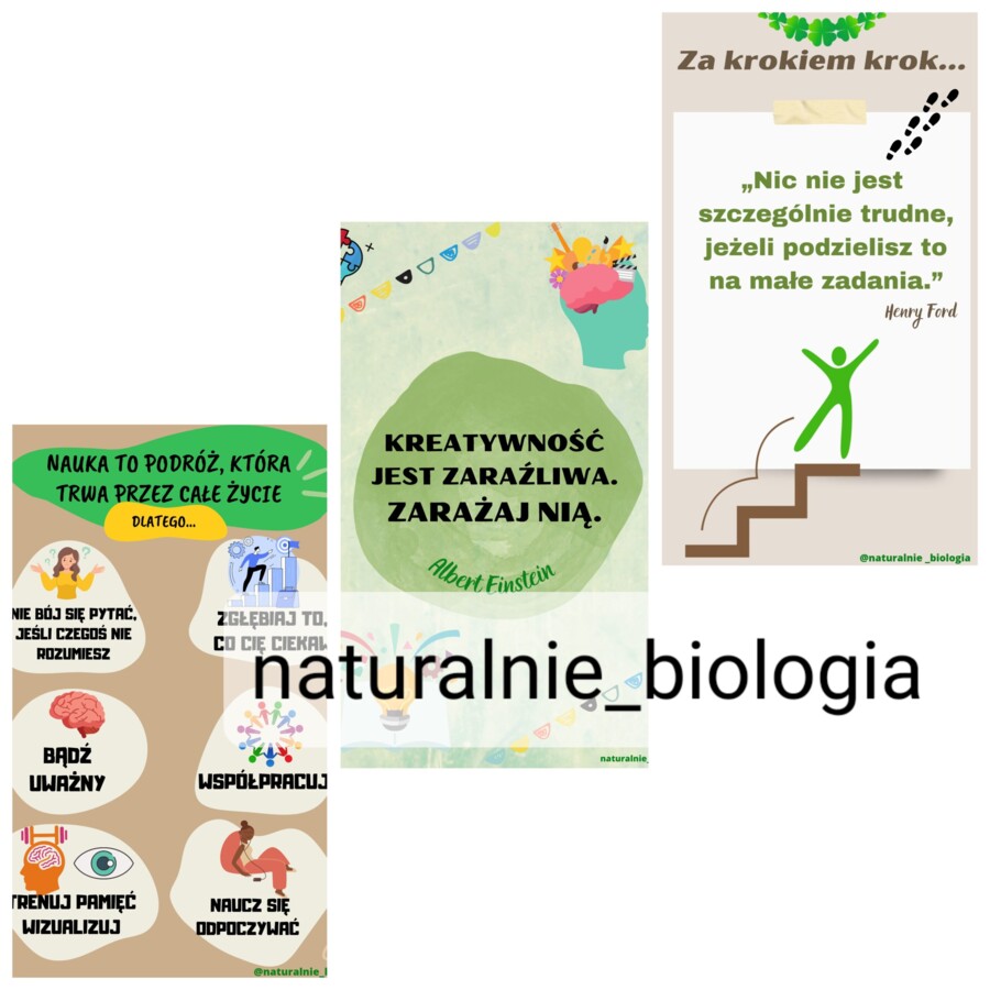 Plakaty motywacyjne z cytatami