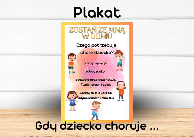Plakat - Gdy dziecko choruje