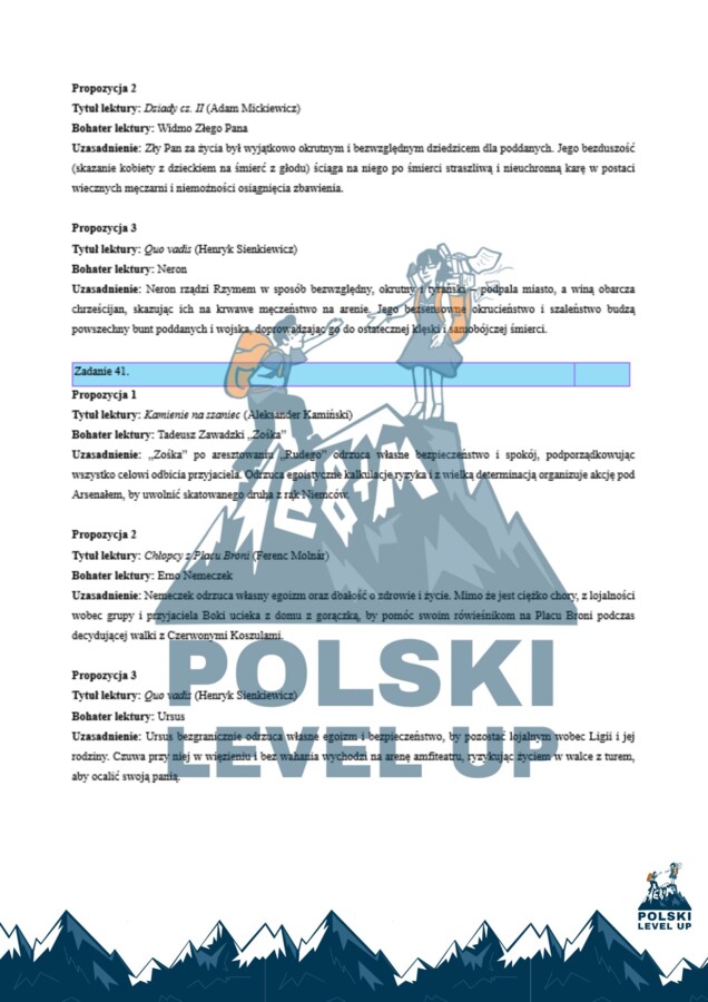 Zadanie E8_Znajdź bohatera, który..._Polski Level Up