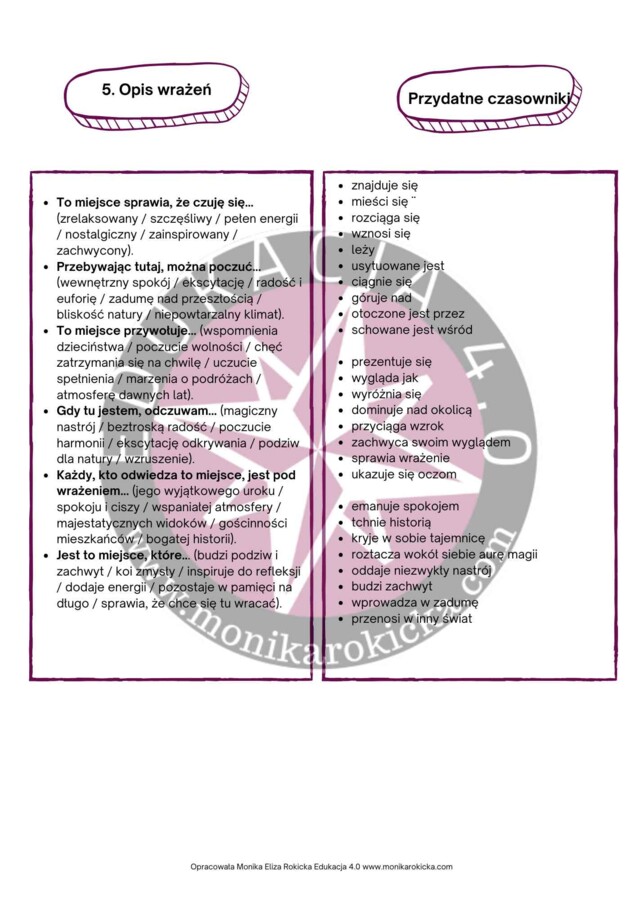 Opis miejsca_ słownictwo i ćwiczenia