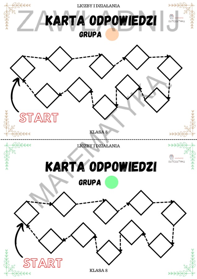 Stacje zadaniowe – liczby i działania