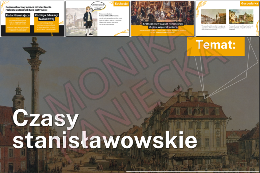 Czasy stanisławowskie - prezentacja historia klasa 6