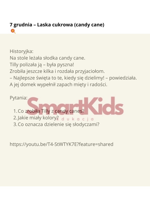 KALENDARZ ADWENTOWY DLA PRZEDSZKOLAKÓW-ANGIELSKI🎅🏼