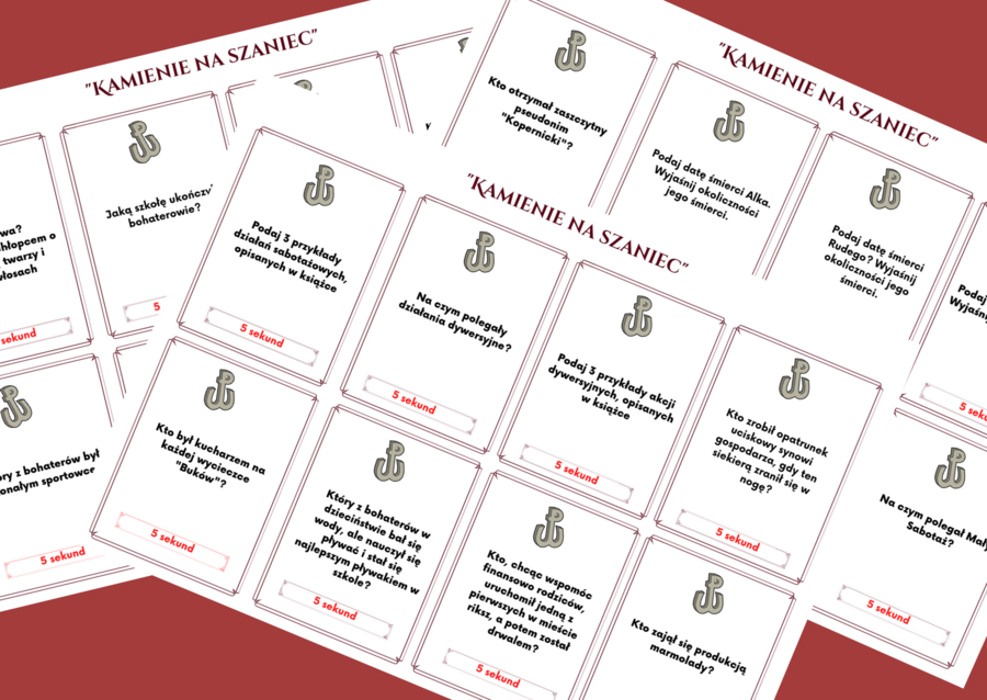 "KAMIENIE NA SZANIEC" – gra „5 sekund”
