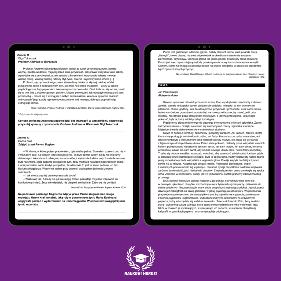 Zbiór zadań maturalnych - Język polski