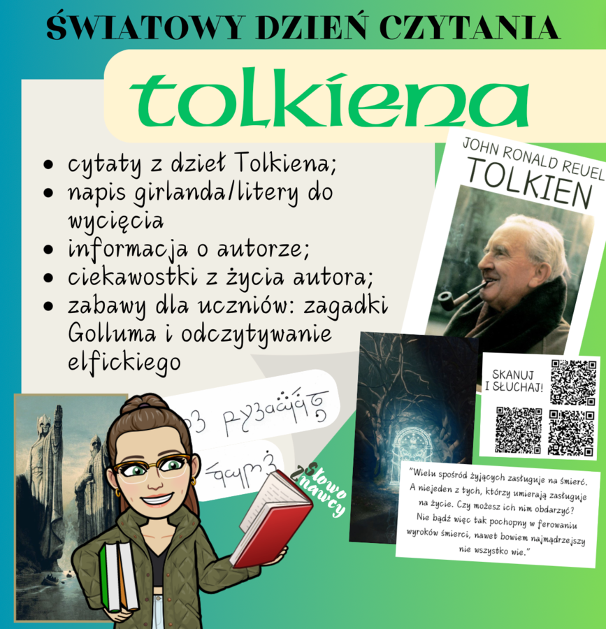 25 MARCA - ŚWIATOWY DZIEŃ CZYTANIA TOLKIENA - gazetka
