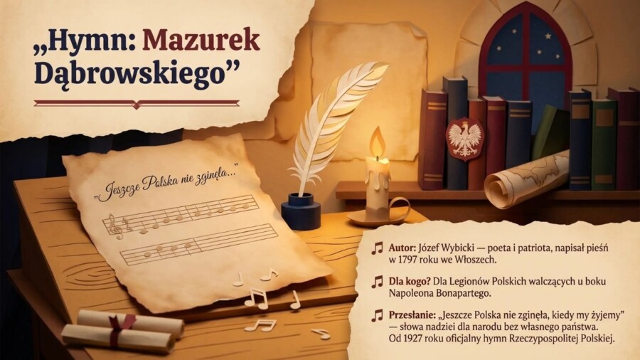 Polska, moja ojczyzna – prezentacja edukacyjna / gazetka szkolna (20 plansz)