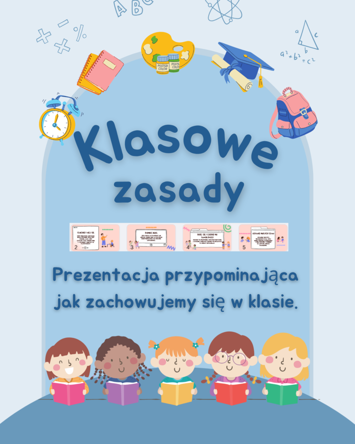 📘 Klasowe zasady – prezentacja o zachowaniu w klasie 🏫✨