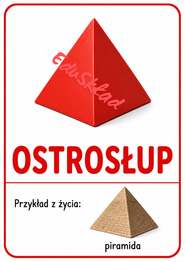 Bryły geometryczne – pakiet kolorowych plakatów do druku