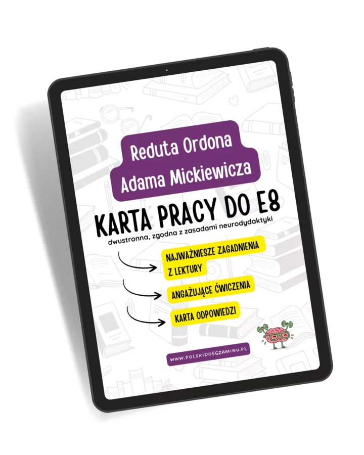 Reduta Ordona Adama Mickiewicza – Karta pracy do egzaminu ósmoklasisty