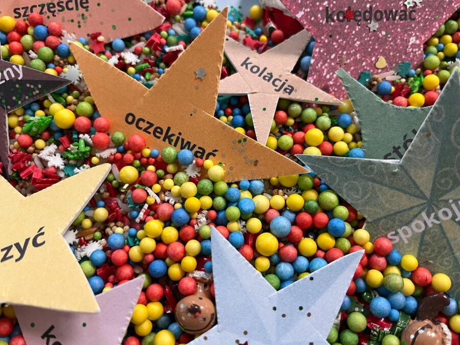 Części mowy - gwiazdki - zima