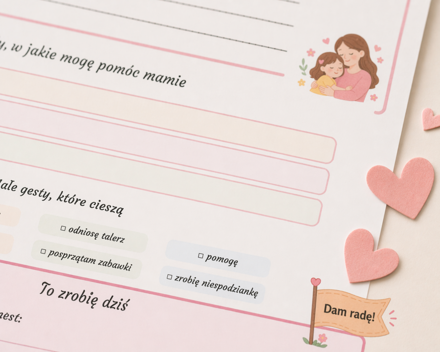 Mały gest dla mamy – karta wychowawcza