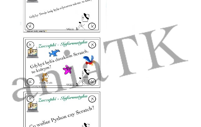 Zaczepki - wersja na zajęcia informatyki